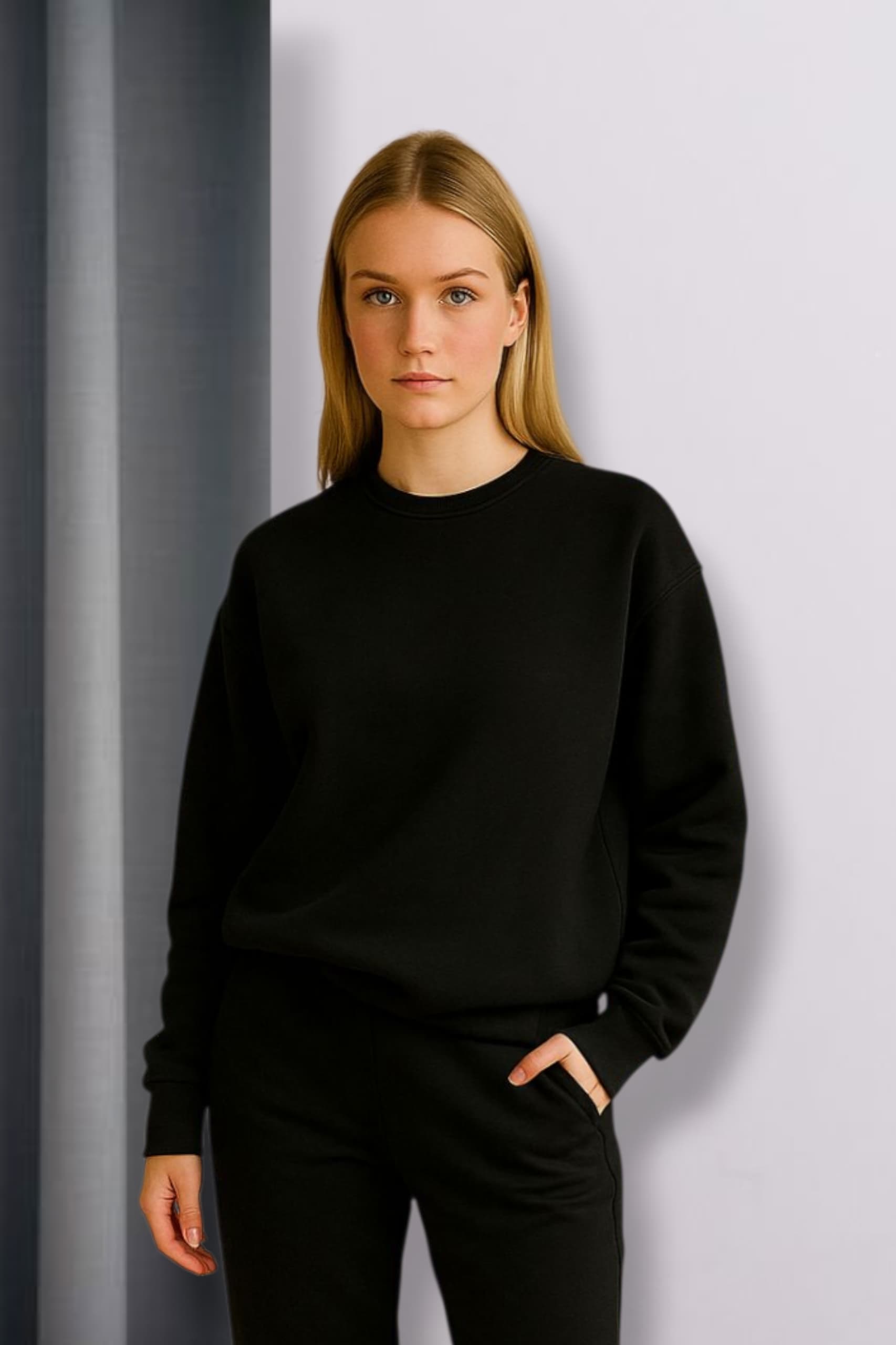 Buzo Estilo Oversize - Friza Premium (NEGRO)