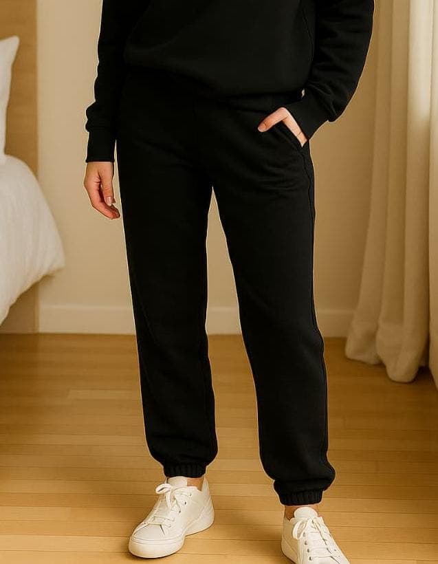 Jogger Frizado Unisex (NEGRO)